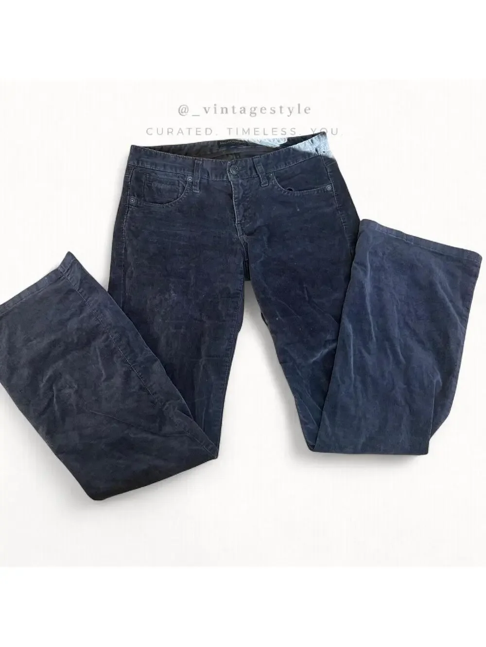Banana Republic Men's Navy and Black Trousers